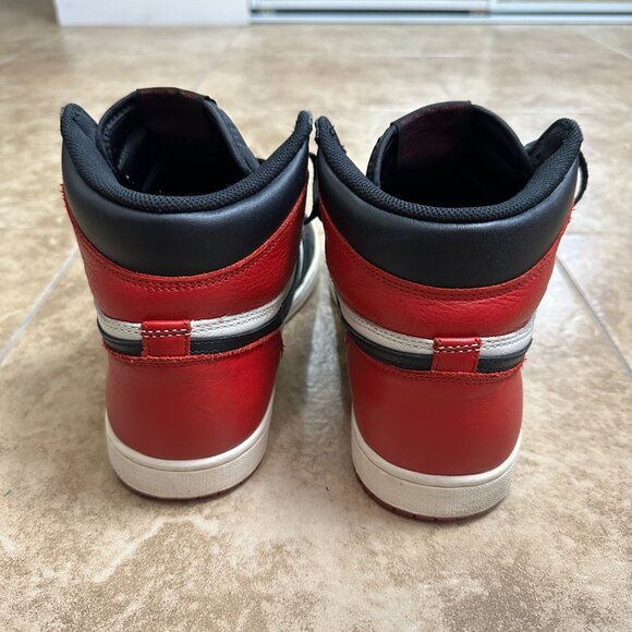 Bred Toe Nike Jordan 1 Retro High - Picture 4 of 5